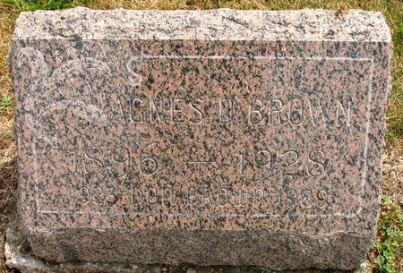 BROWN, AGNES D. - Ringgold County, Iowa | AGNES D. BROWN 