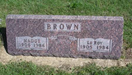 BROWN, MADGE - Ringgold County, Iowa | MADGE BROWN 
