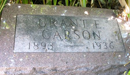 CARSON, GRANT E. - Ringgold County, Iowa | GRANT E. CARSON 