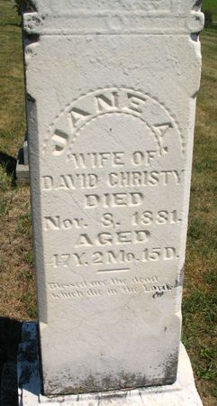 CHRISTY, JANE A. - Ringgold County, Iowa | JANE A. CHRISTY 
