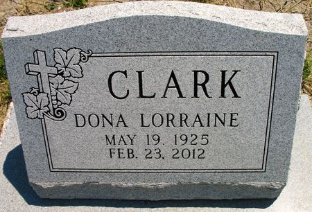CLARK, DONA LORRAINE - Ringgold County, Iowa | DONA LORRAINE CLARK 