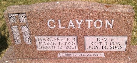 CLAYTON, BEV E. - Ringgold County, Iowa | BEV E. CLAYTON 