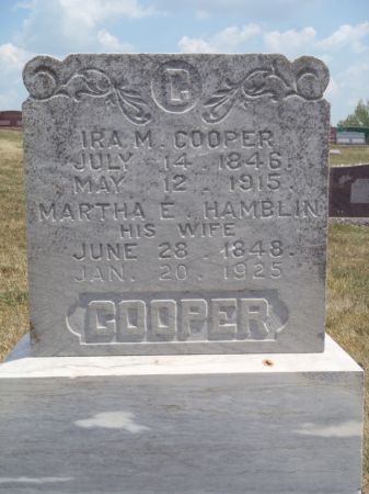HAMBLIN COOPER, MARTHA E. - Ringgold County, Iowa | MARTHA E. HAMBLIN COOPER 