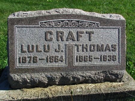 CRAFT, LULU J. (SARGENT) - Ringgold County, Iowa | LULU J. (SARGENT) CRAFT 