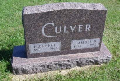 DAVENPORT CULVER, FLORENCE - Ringgold County, Iowa | FLORENCE DAVENPORT CULVER 