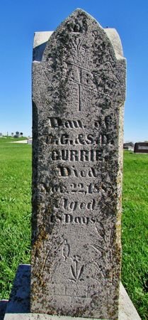 CURRIE, INFANT DAUGHTER - Ringgold County, Iowa | INFANT DAUGHTER CURRIE 