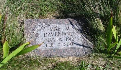DAVENPORT, MAE M. - Ringgold County, Iowa | MAE M. DAVENPORT 