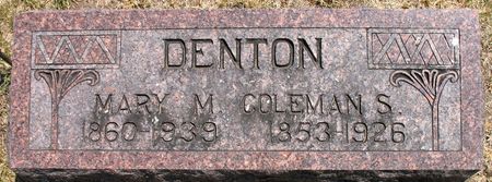 DENTON, MARY M. - Ringgold County, Iowa | MARY M. DENTON 
