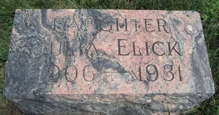 ELICK, JULIA ADALINE - Ringgold County, Iowa | JULIA ADALINE ELICK 