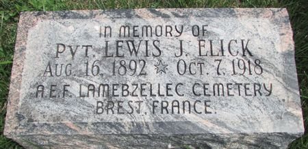 ELICK, LEWIS J. - Ringgold County, Iowa | LEWIS J. ELICK 