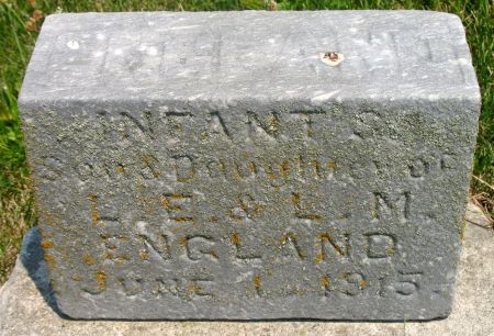 ENGLAND, INFANT DAUGHTER - Ringgold County, Iowa | INFANT DAUGHTER ENGLAND 