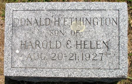 ETHINGTON, DONALD H. - Ringgold County, Iowa | DONALD H. ETHINGTON 
