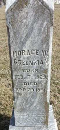 GREENMAN, HORACE W. - Ringgold County, Iowa | HORACE W. GREENMAN 