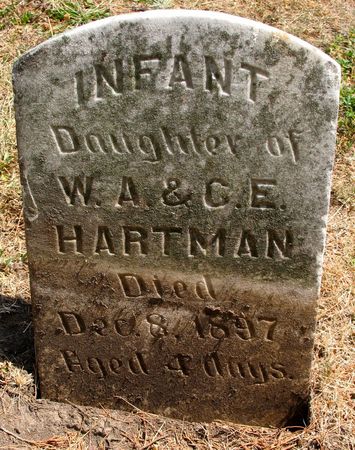 HARTMAN, INFANT DAUGHTER - Ringgold County, Iowa | INFANT DAUGHTER HARTMAN 