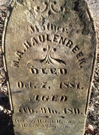 HAULENBEEK, MATILDA ANN - Ringgold County, Iowa | MATILDA ANN HAULENBEEK 