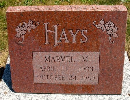 HAYS, MARVEL M. - Ringgold County, Iowa | MARVEL M. HAYS 