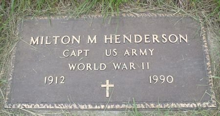 HENDERSON, MILTON M. - Ringgold County, Iowa | MILTON M. HENDERSON 