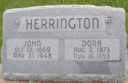 HERRINGTON, DORA (DINSMORE) - Ringgold County, Iowa | DORA (DINSMORE) HERRINGTON 