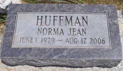 HUFFMAN, NORMA JEAN (LEVI) - Ringgold County, Iowa | NORMA JEAN (LEVI) HUFFMAN 