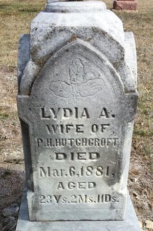 HUTCHCROFT, LYDIA A. (HARBIN) - Ringgold County, Iowa | LYDIA A. (HARBIN) HUTCHCROFT 