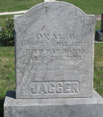 JAGGER, ORAL B. - Ringgold County, Iowa | ORAL B. JAGGER 