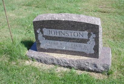 JOHNSTON, CARRIE EDITH - Ringgold County, Iowa | CARRIE EDITH JOHNSTON 