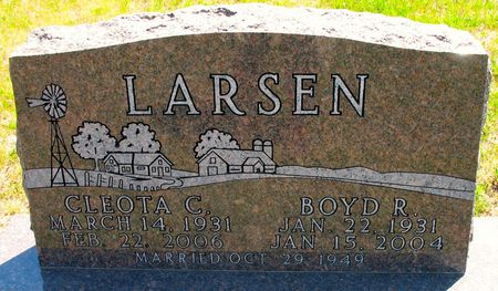 LARSEN, CLEOTA C. (HORTON) - Ringgold County, Iowa | CLEOTA C. (HORTON) LARSEN 