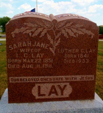 LAY, SARAH JANE - Ringgold County, Iowa | SARAH JANE LAY 