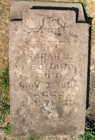 LEONARD, SARAH J. - Ringgold County, Iowa | SARAH J. LEONARD 
