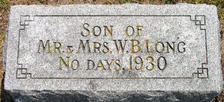 LONG, INFANT SON - Ringgold County, Iowa | INFANT SON LONG 