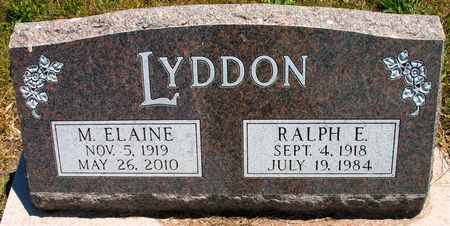 LYDDON, RALPH E. - Ringgold County, Iowa | RALPH E. LYDDON 