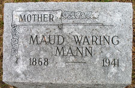 WARING MANN, MAUD - Ringgold County, Iowa | MAUD WARING MANN 