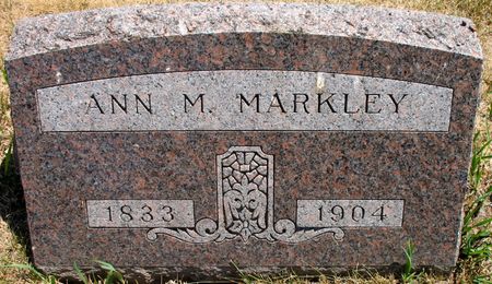 MARKLEY, ANN M. - Ringgold County, Iowa | ANN M. MARKLEY 