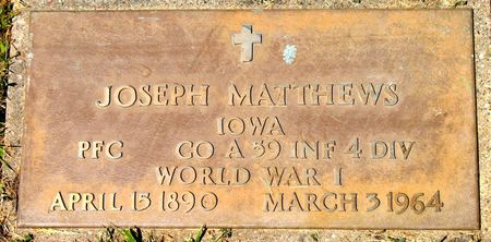MATTHEWS, JOSEPH - Ringgold County, Iowa | JOSEPH MATTHEWS 