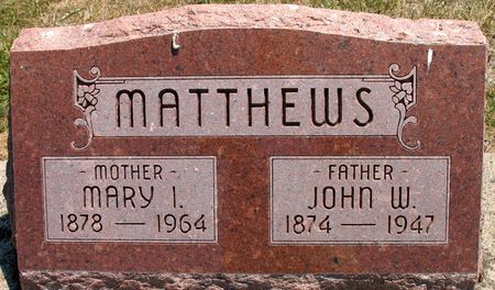 MATTHEWS, JOHN W. - Ringgold County, Iowa | JOHN W. MATTHEWS 
