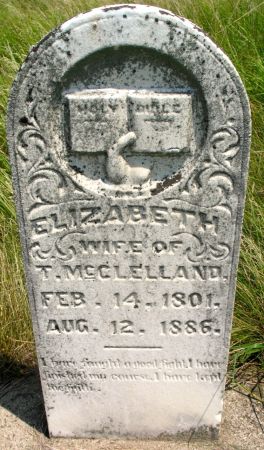 MCCLELLAND, ELIZABETH - Ringgold County, Iowa | ELIZABETH MCCLELLAND 