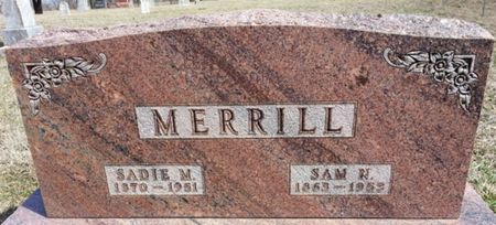 MERRILL, SADIE M. - Ringgold County, Iowa | SADIE M. MERRILL 