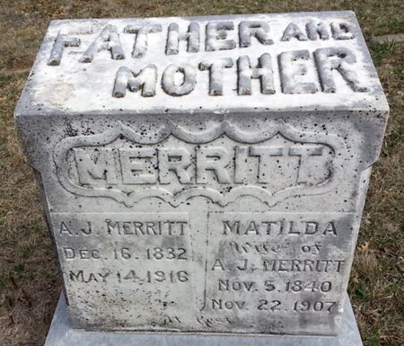 MERRITT, MATILDA (STRICKLAND) - Ringgold County, Iowa | MATILDA (STRICKLAND) MERRITT 