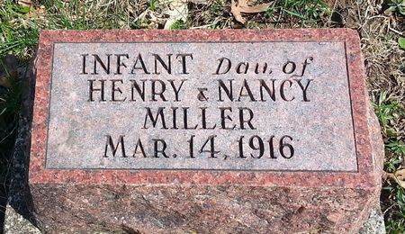 MILLER, INFANT DAUGHTER - Ringgold County, Iowa | INFANT DAUGHTER MILLER 