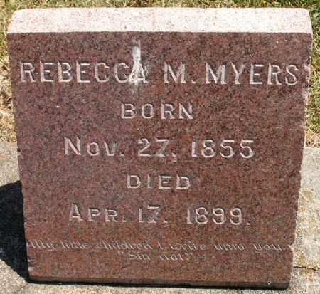 MYERS, REBECCA M. - Ringgold County, Iowa | REBECCA M. MYERS 