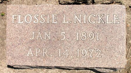NICKLE, FLOSSIE L. (CURRY) - Ringgold County, Iowa | FLOSSIE L. (CURRY) NICKLE 