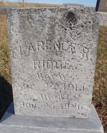 RIDGE, CLARENCE - Ringgold County, Iowa | CLARENCE RIDGE 