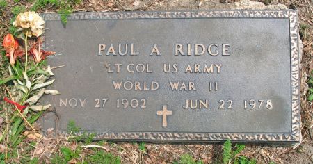 RIDGE, PAUL A. - Ringgold County, Iowa | PAUL A. RIDGE 