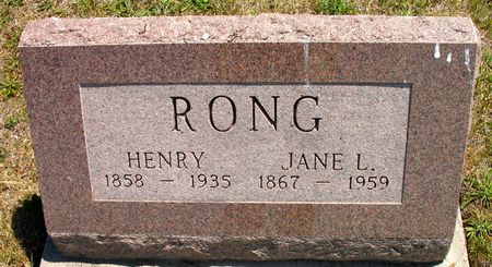 RONG, JANE (LEONARD) - Ringgold County, Iowa | JANE (LEONARD) RONG 