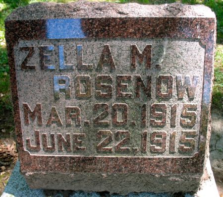 ROSENOW, ZELLA M. - Ringgold County, Iowa | ZELLA M. ROSENOW 
