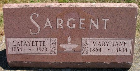 SARGENT, MARY JANE (CREWS) - Ringgold County, Iowa | MARY JANE (CREWS) SARGENT 