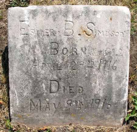 SIMPSON, ESTHER B. - Ringgold County, Iowa | ESTHER B. SIMPSON 