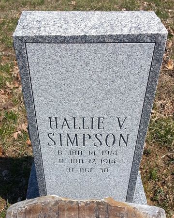 SIMPSON, HALLIE V. - Ringgold County, Iowa | HALLIE V. SIMPSON 