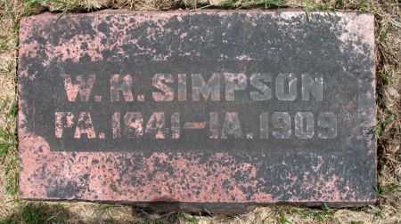 SIMPSON, W. R. - Ringgold County, Iowa | W. R. SIMPSON 