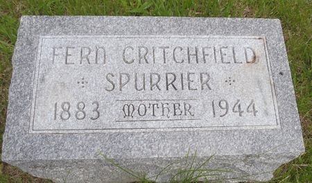 CRITCHFIELD SPURRIER, FERN - Ringgold County, Iowa | FERN CRITCHFIELD SPURRIER 